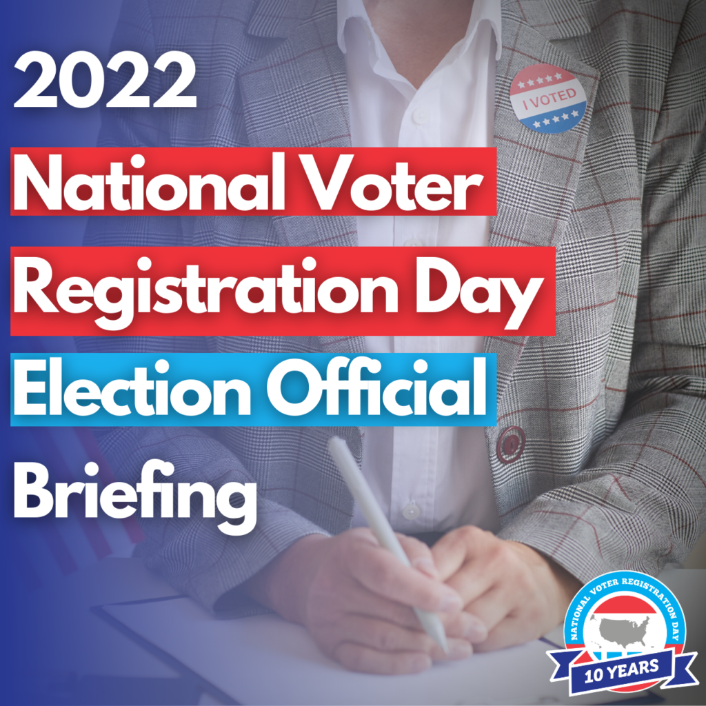 National Voter Registration Day Webinars National Voter Registration Day